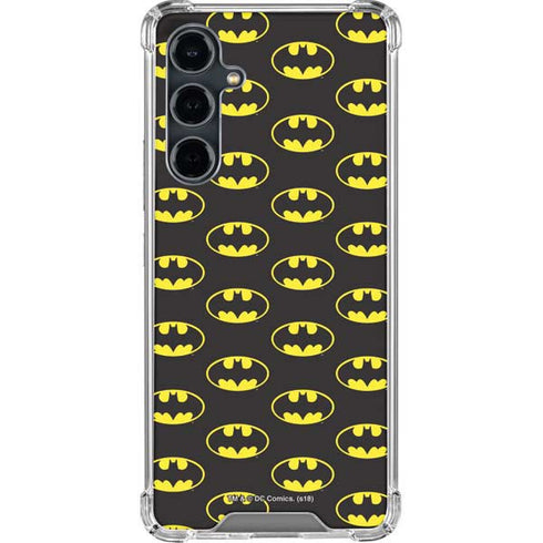 DC Comics Batman Logo All Over Print Galaxy S23 FE Clear Case